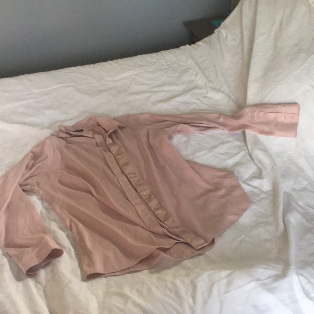 Blush button down blouse. - Picture 2 of 2